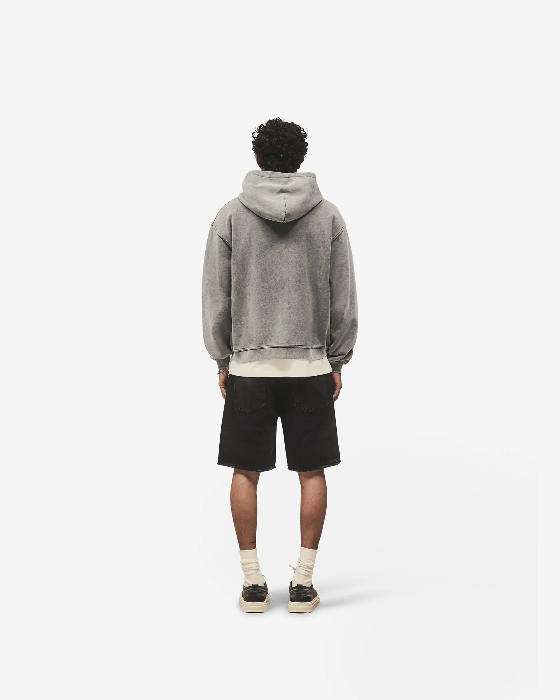 Script Logo Zip Hoodie - Vintage Grey - Image 11