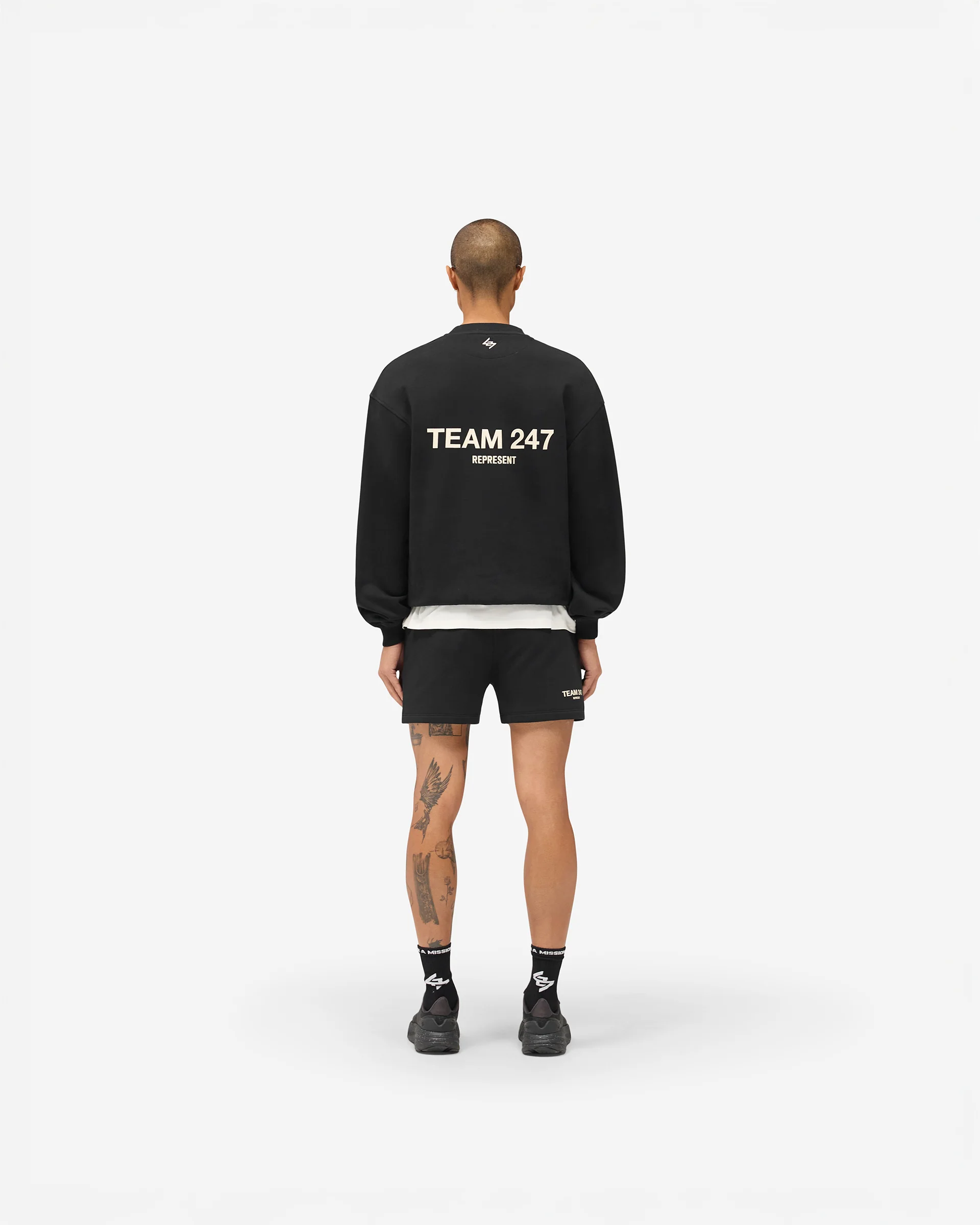 Team 247 Oversized Crew - Jet Black - Image 10