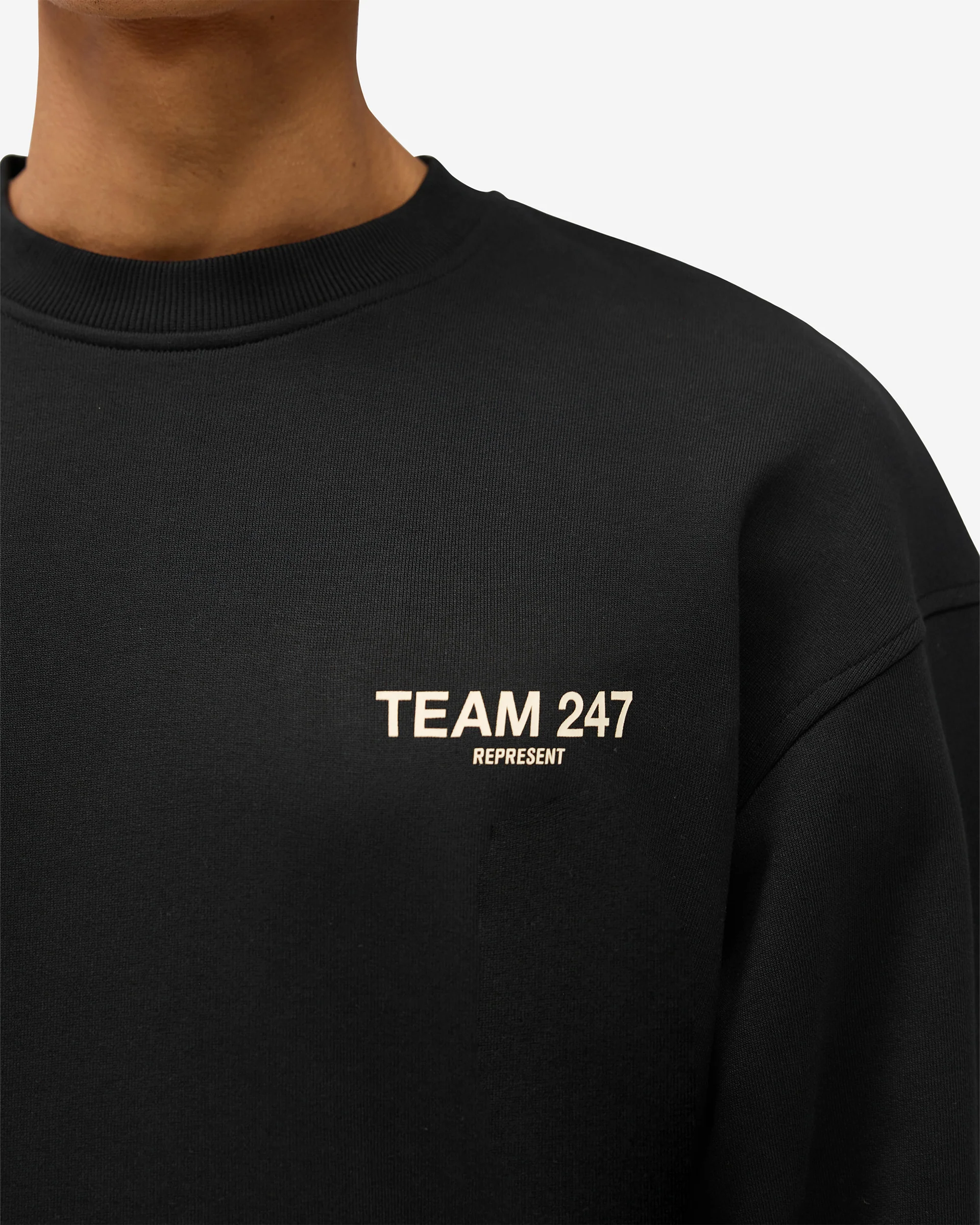 Team 247 Oversized Crew - Jet Black - Image 6