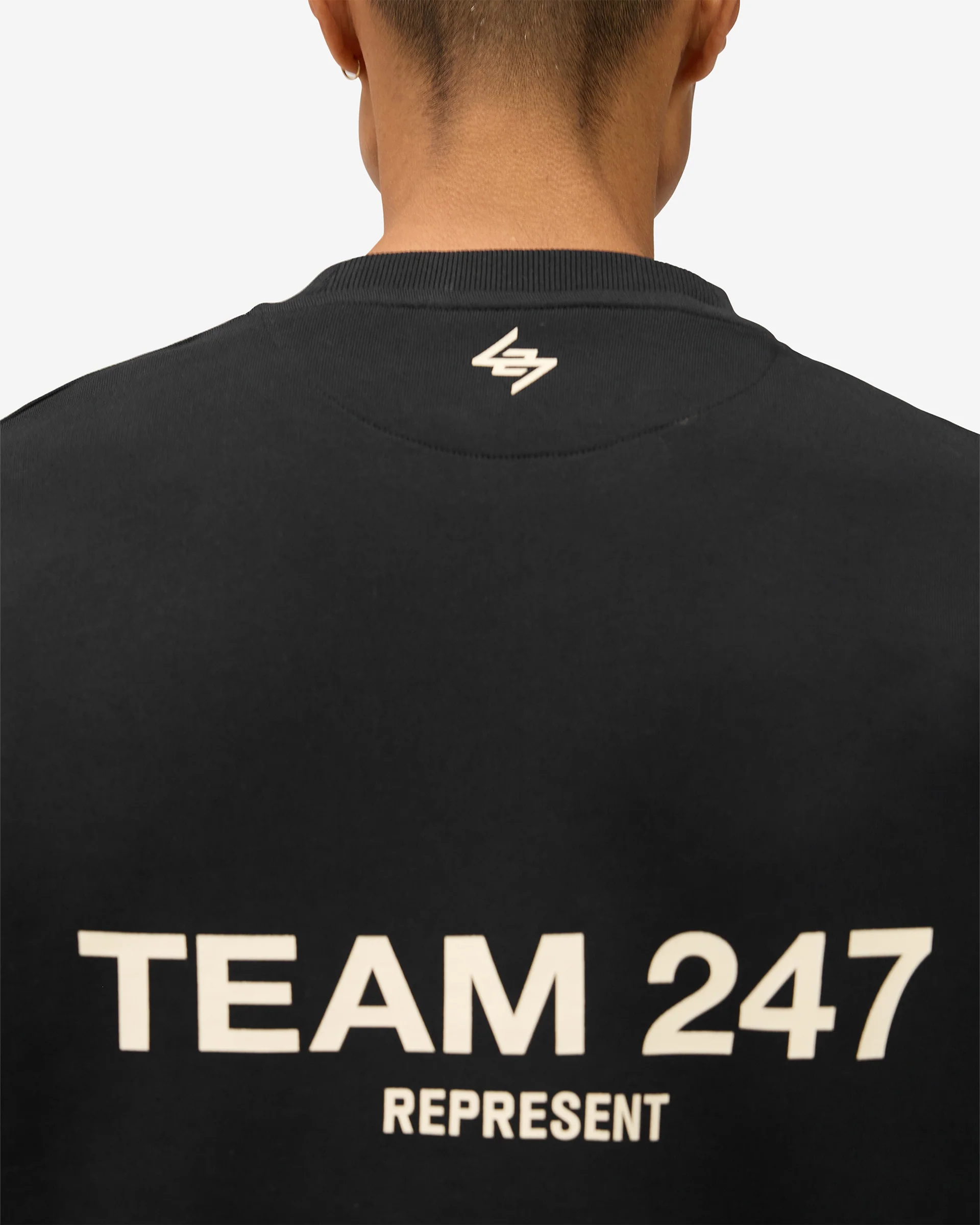Team 247 Oversized Crew - Jet Black - Image 7