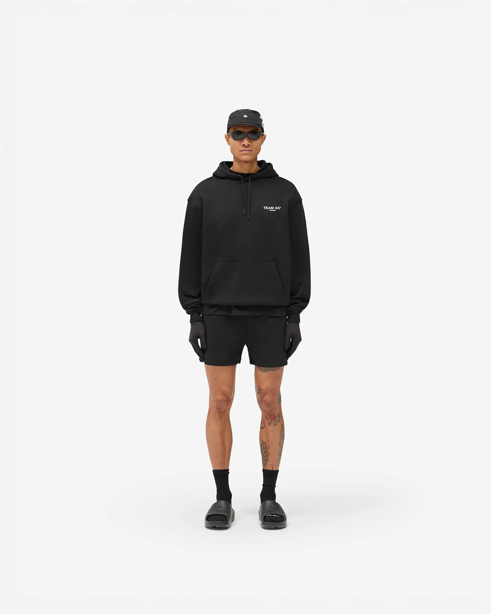 Team 247 Oversized Hoodie - Jet Black - Image 6