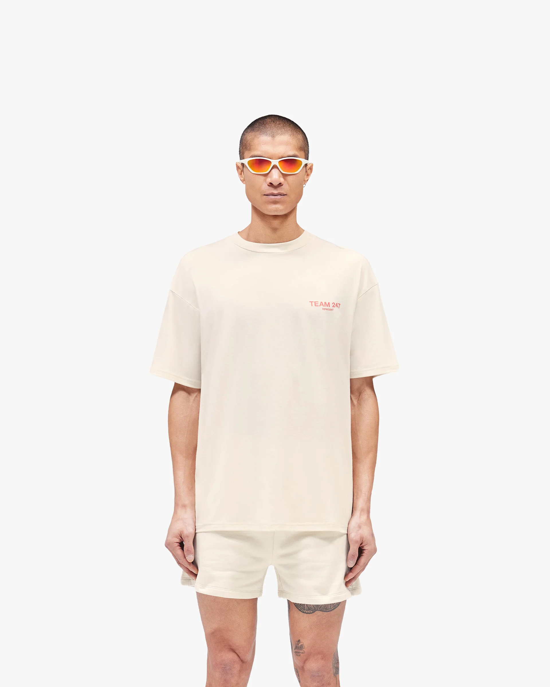 Team 247 Oversized T-Shirt - Cream - Image 3