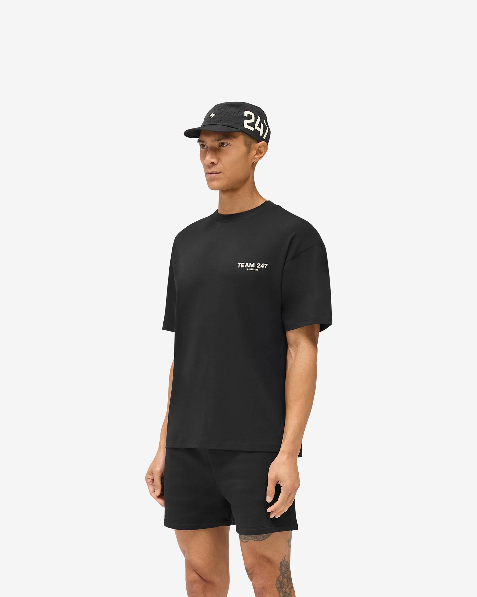 Team 247 Oversized T-Shirt - Jet Black - Image 4