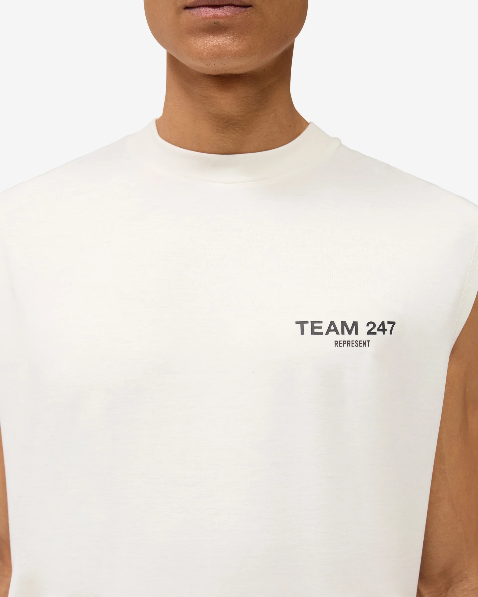 Team 247 Oversized Tank - Flat White - Image 6