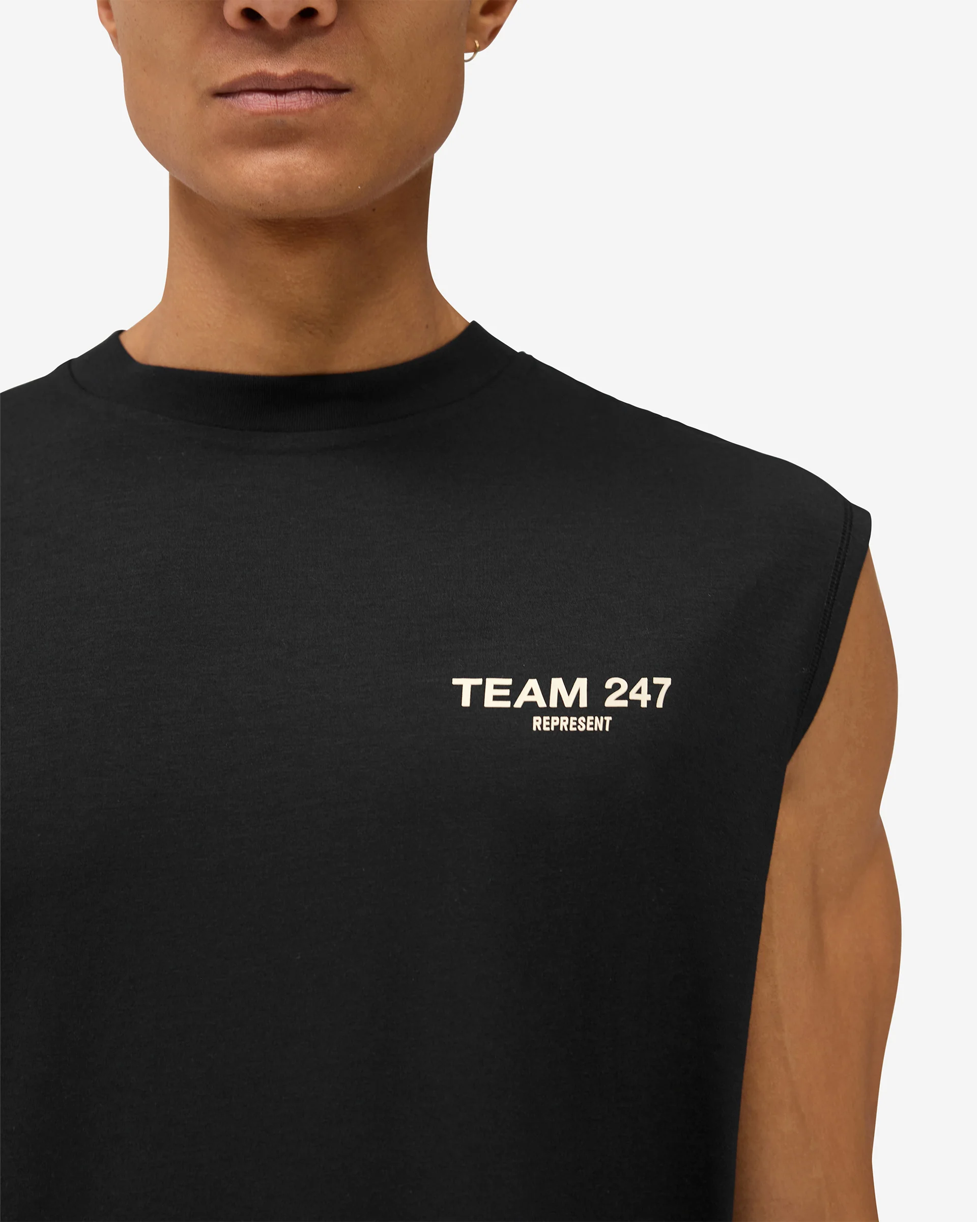Team 247 Oversized Tank - Jet Black - Image 6