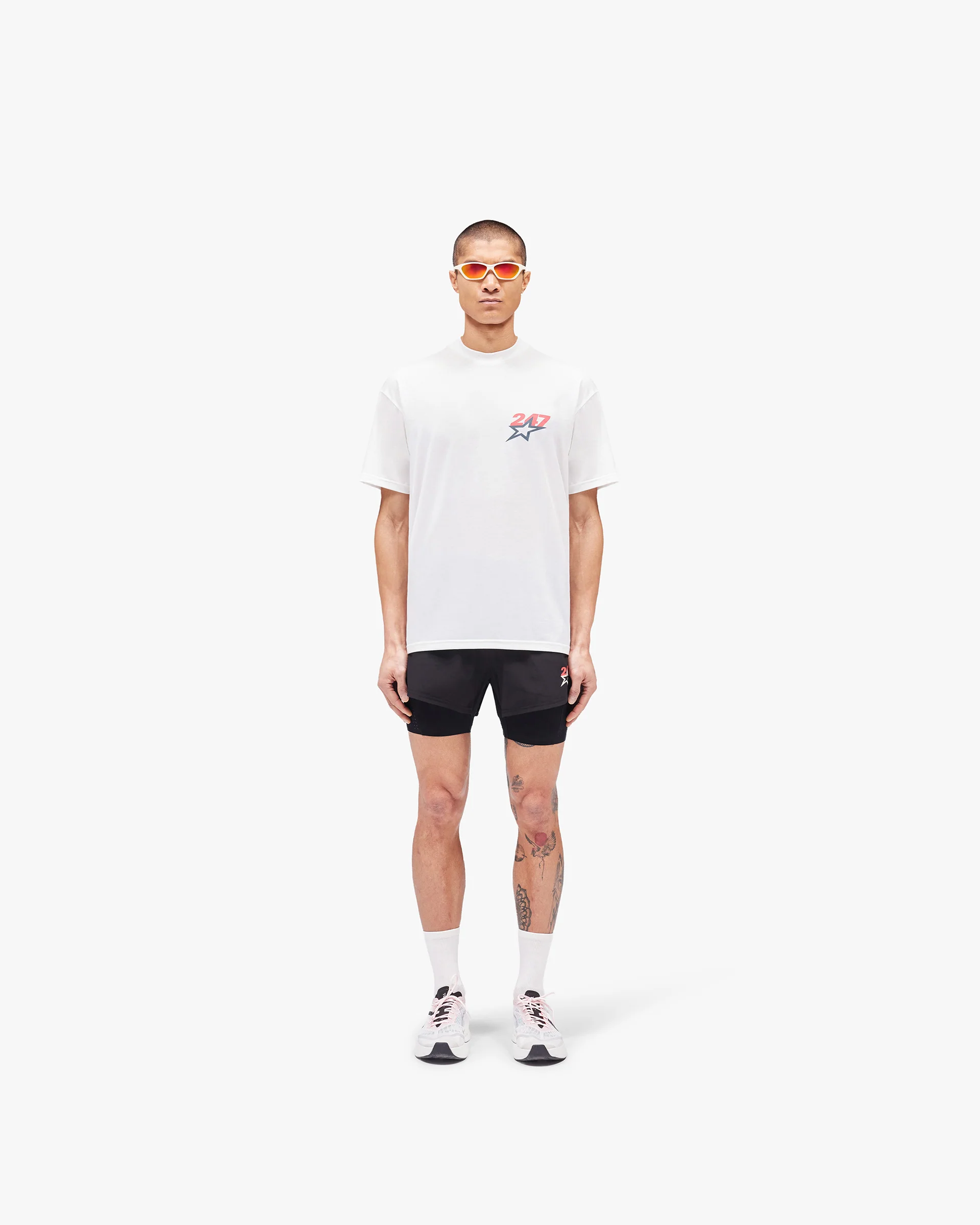 Team 247 Star Oversized T-Shirt - Flat White - Image 6