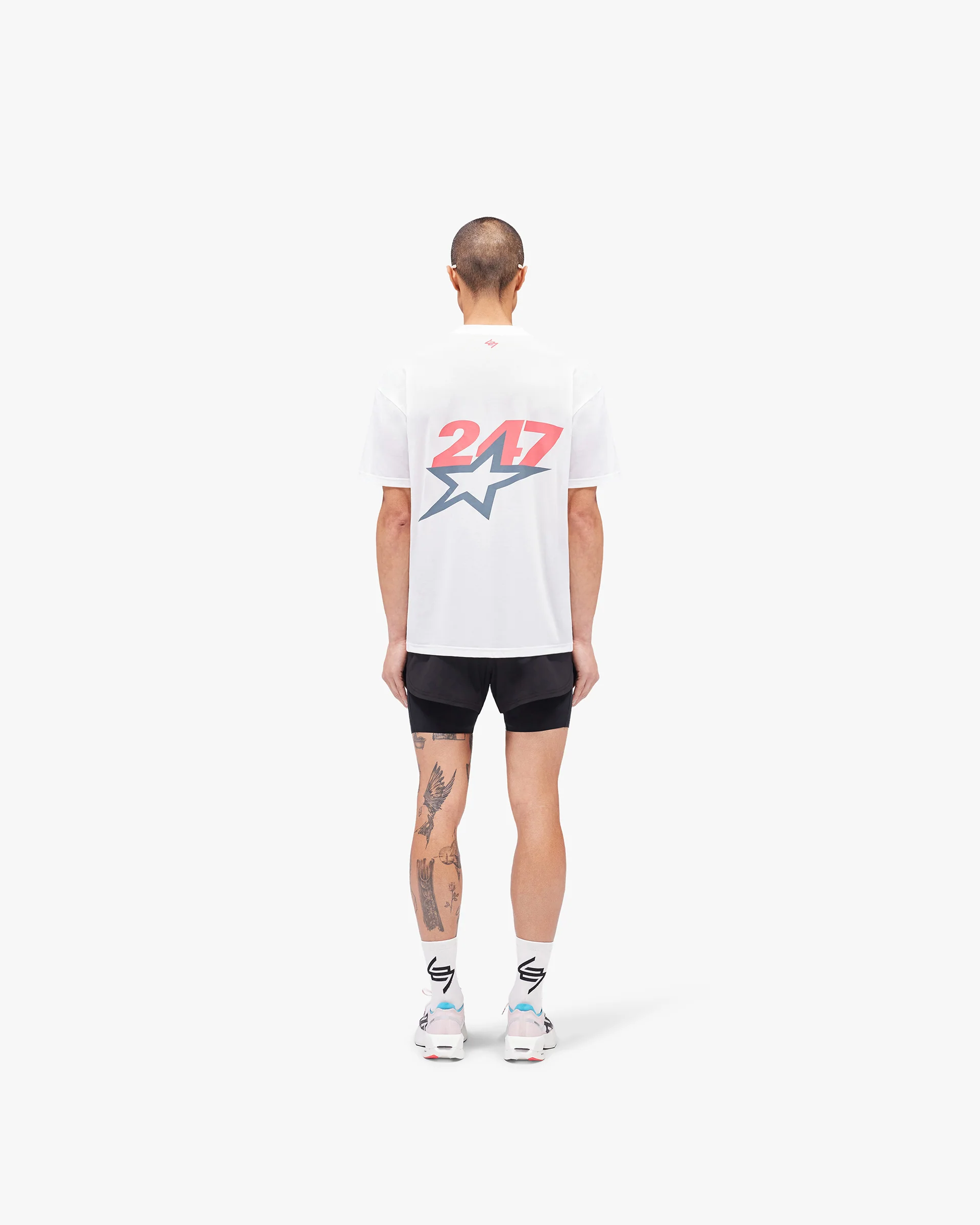 Team 247 Star Oversized T-Shirt - Flat White - Image 8