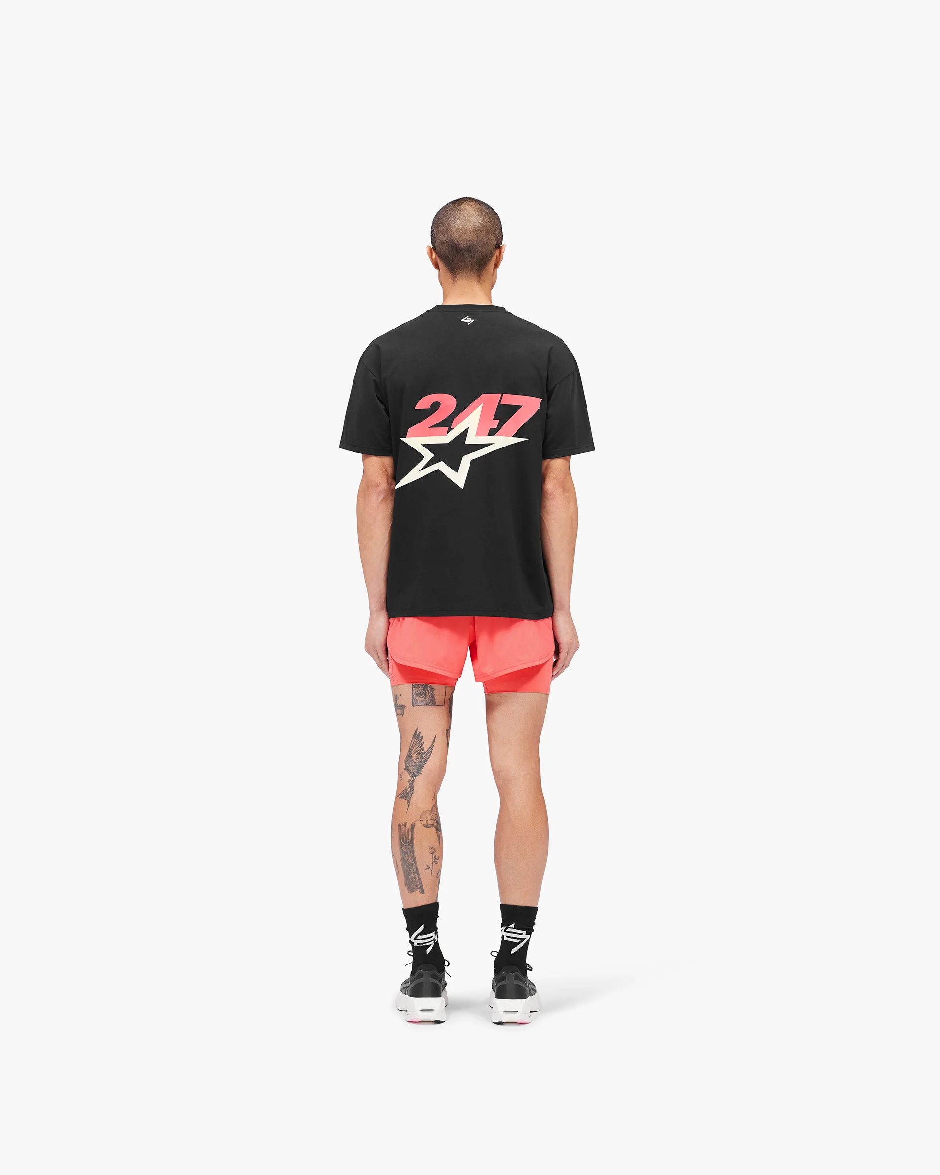 Team 247 Star Oversized T-Shirt - Jet Black - Image 8