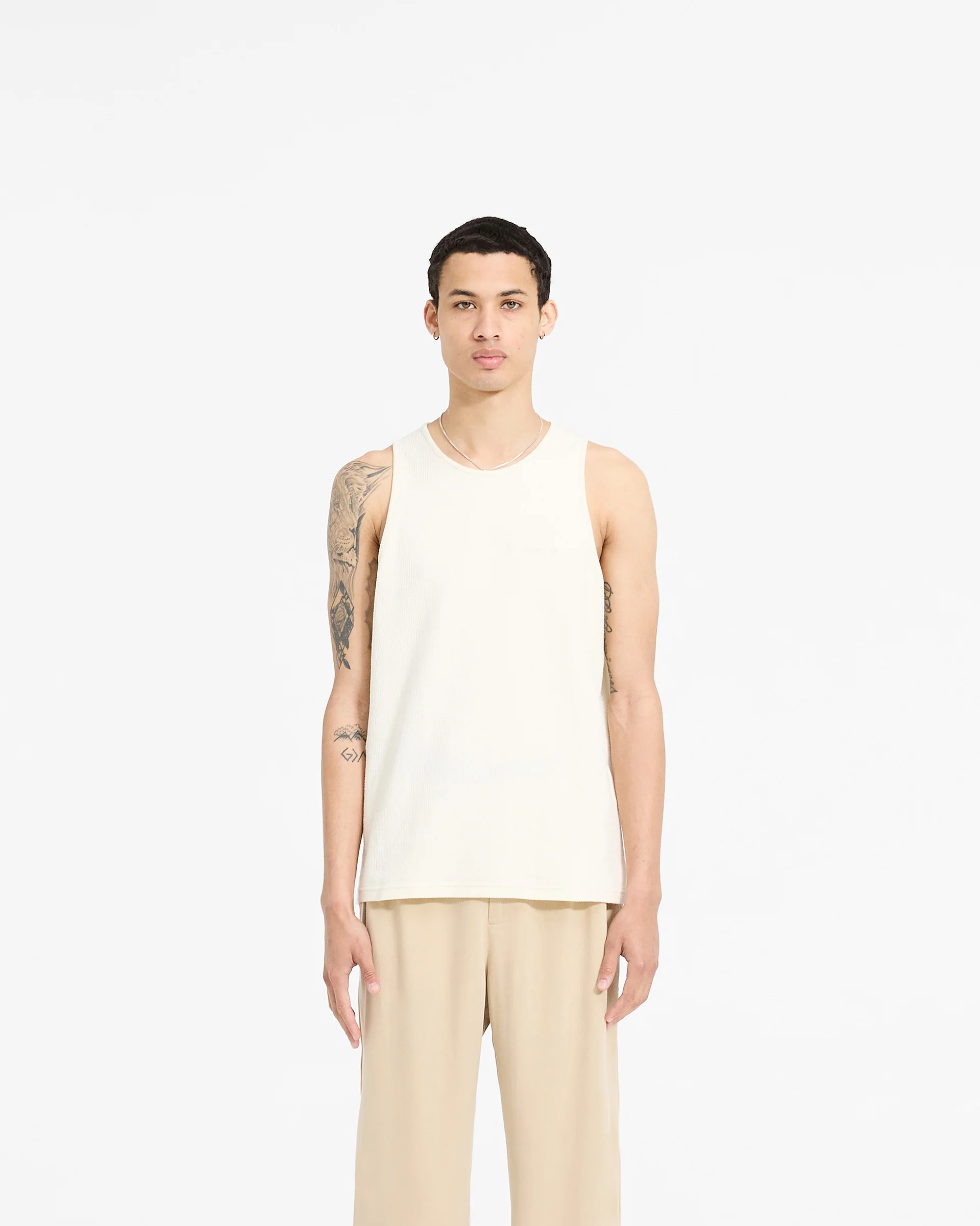 Waffle Vest - Antique White - Image 3