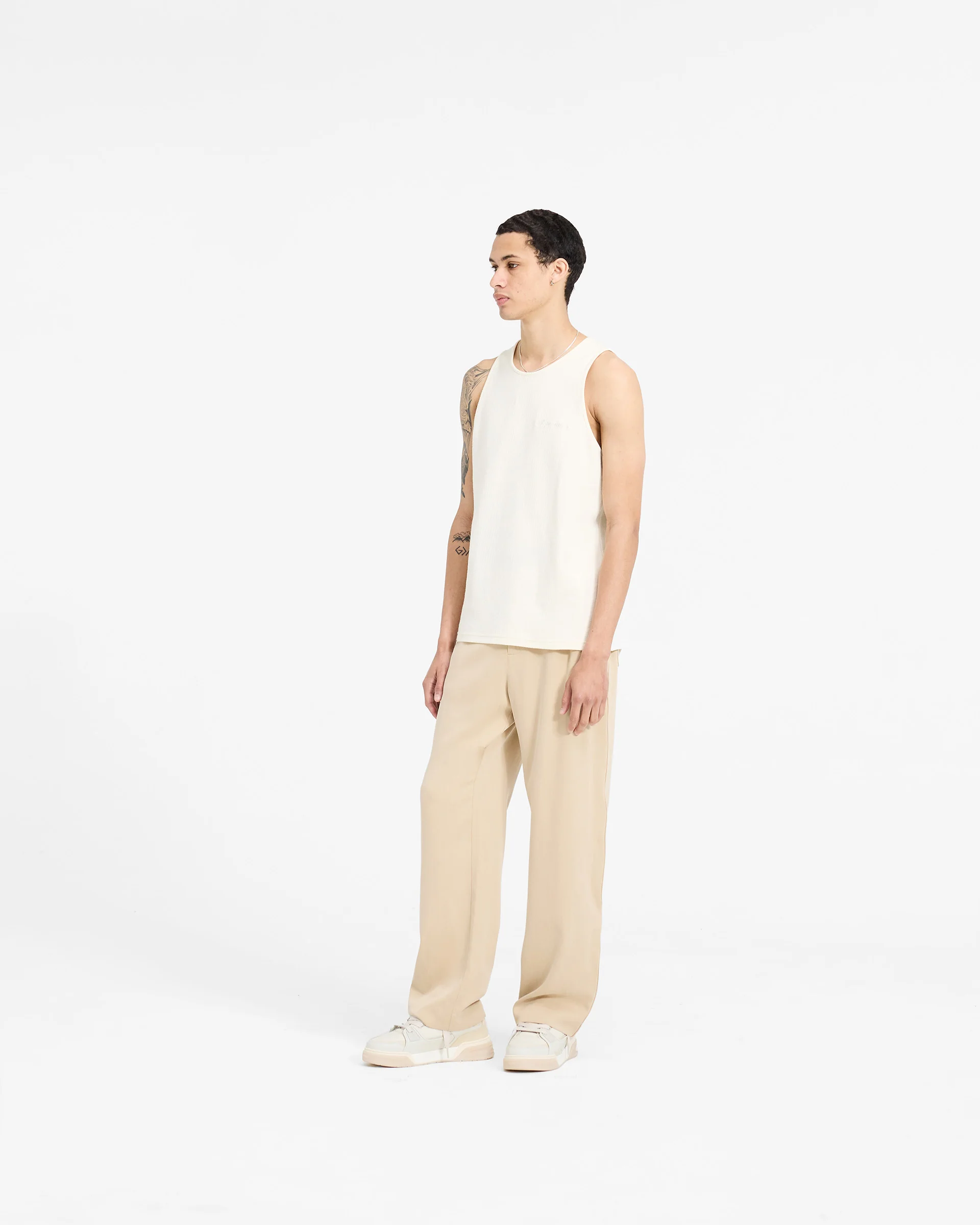 Waffle Vest - Antique White - Image 6